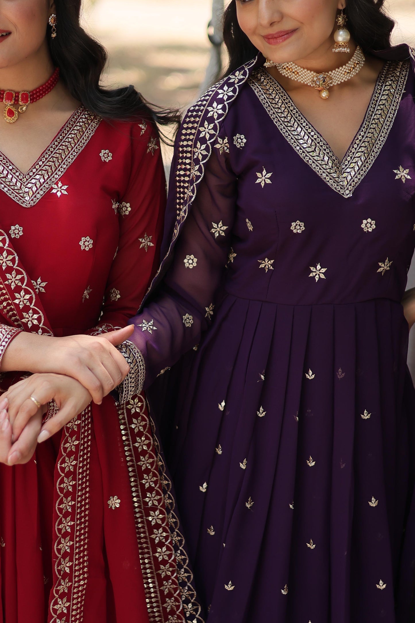 Presenting Faux Blooming Gown With Dupatta Collections