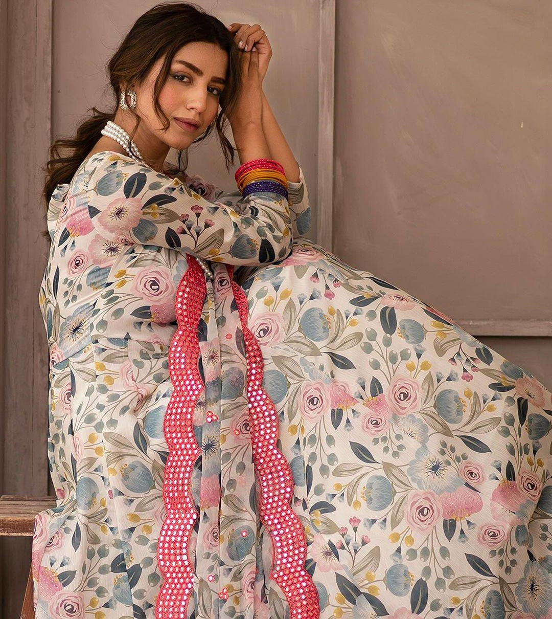 Precious Sinon Off White Color Gown Suit Set TD-6028