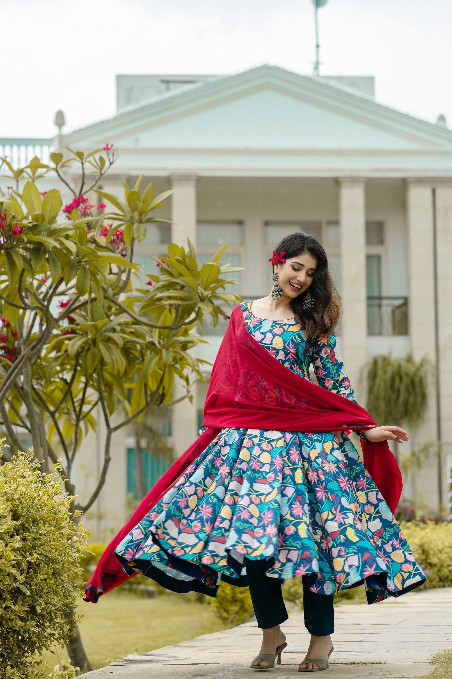 Radhika's Pure Maslin Fabric Anarkali Suit
