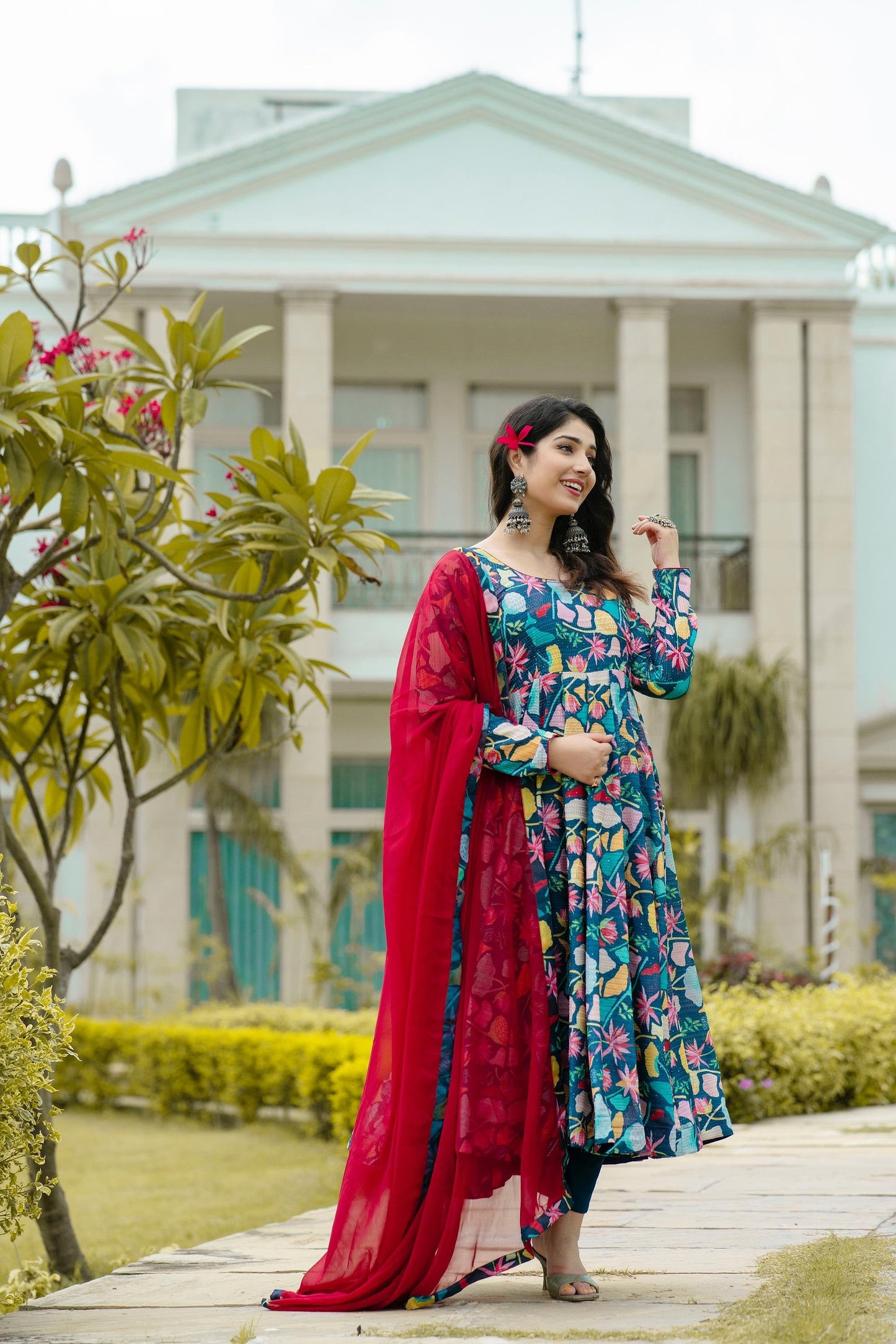 Radhika's Pure Maslin Fabric Anarkali Suit