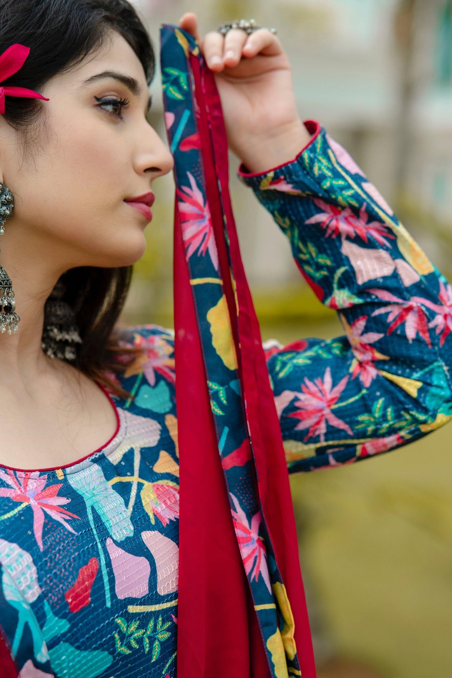 Radhika's Pure Maslin Fabric Anarkali Suit