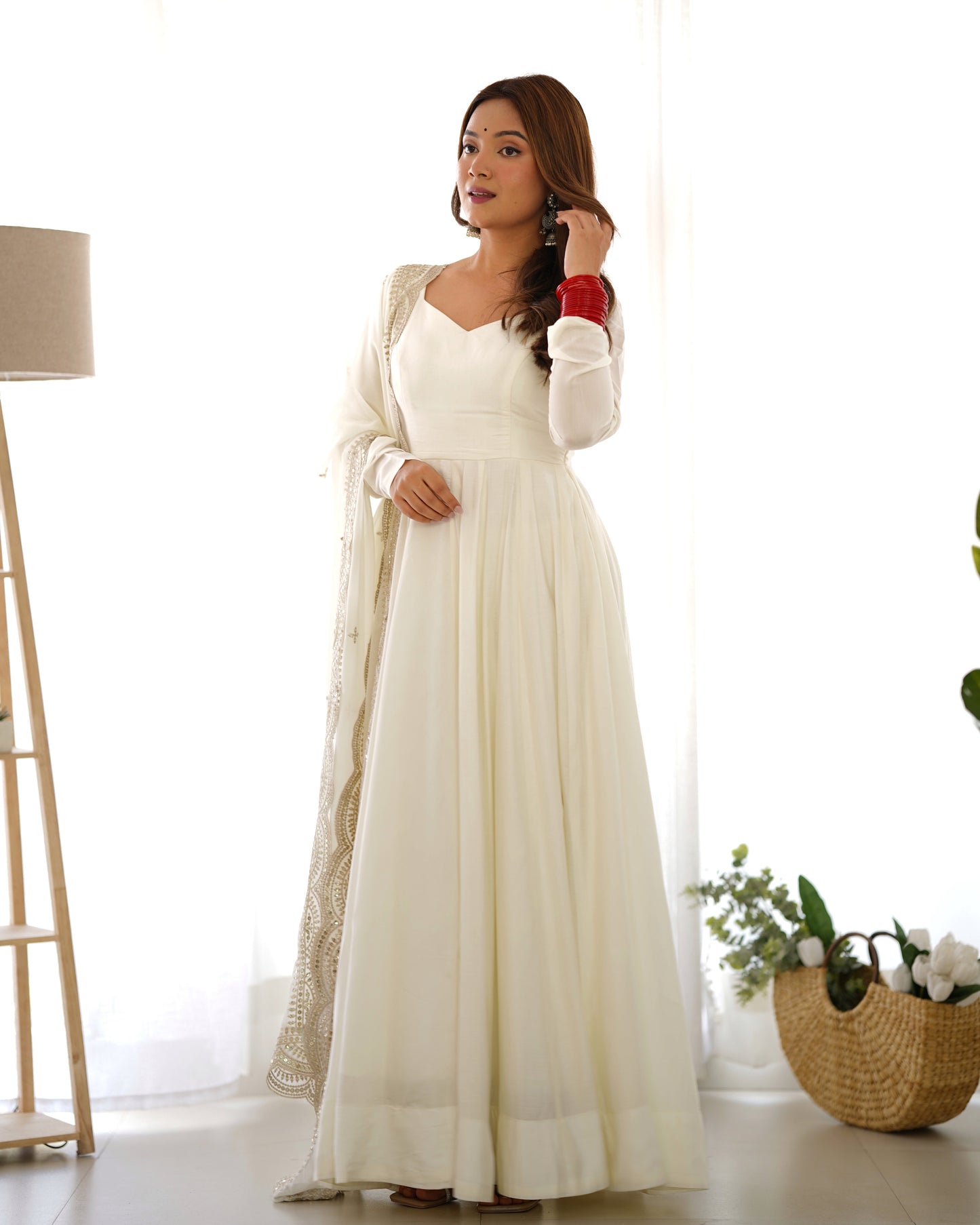 Decent Wine And Mustard Roman Silk Anarkali Gown