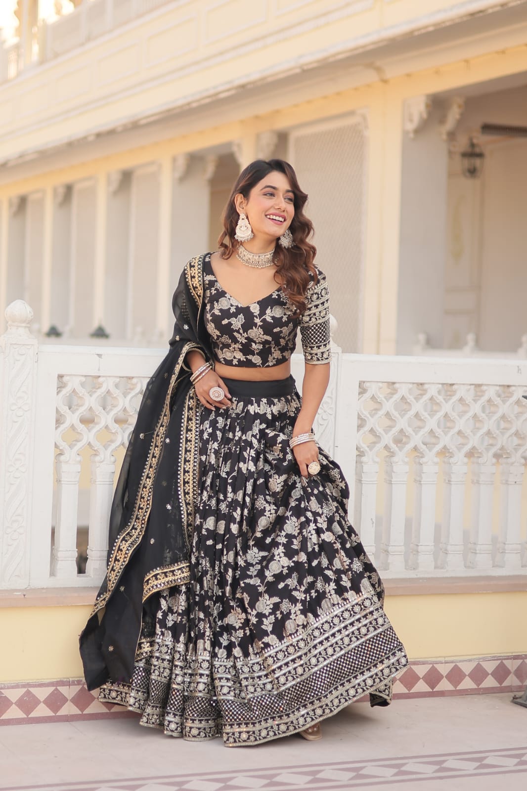 Weeding Wear Yellow And Maroon Color Jacquard Sequence Work Lehenga Choli