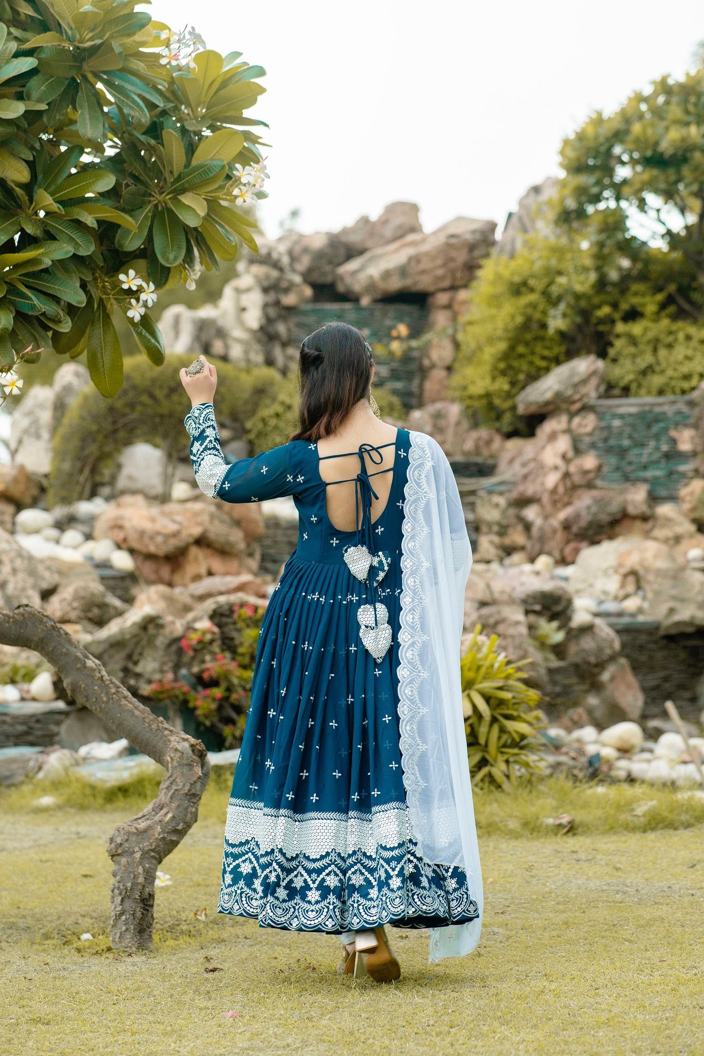 Beautiful  Faux Georgette Premium Quality Anarkali Suit