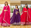Beautiful Georgette Pink, Purple And Red Color Lehenga Choli